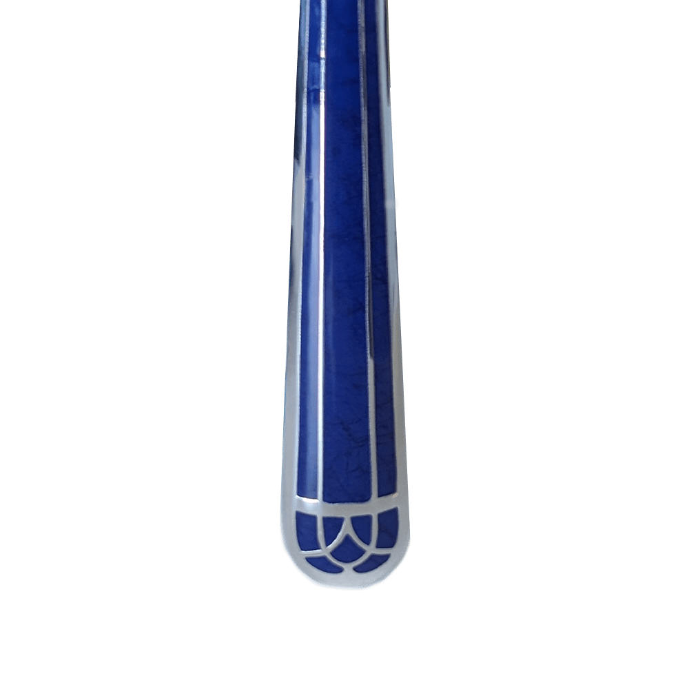 Silver-plated Cake Fork Talisman Marbled Blue